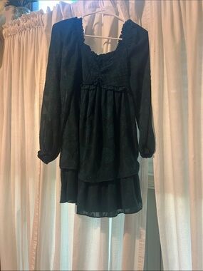 Midnight Doll Green lace Mini Dress